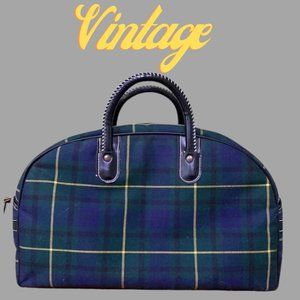 Vintage Atlantic Tartan Plaid Par Pak Bag